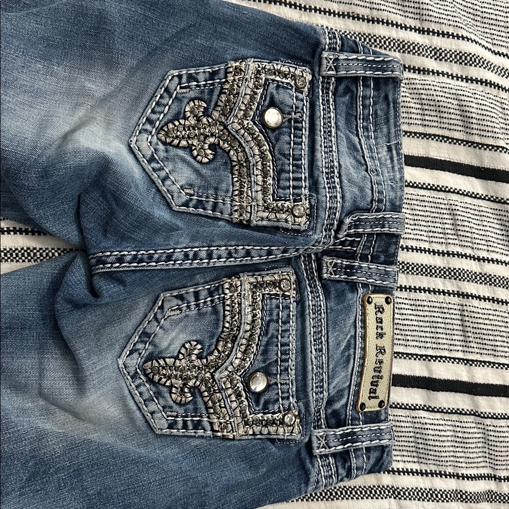 Rock Revival Denim with Silver Accents